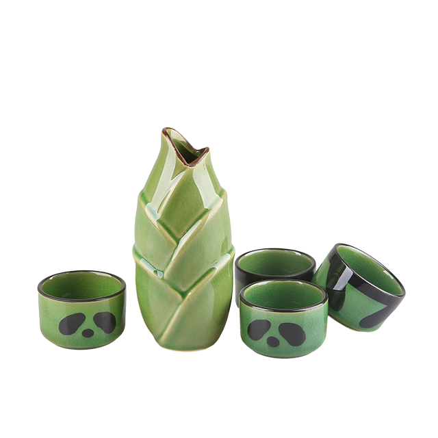 熊猫屋 创意手工陶瓷茶杯 醉水礼盒茶具套装 家用送礼品喝茶杯子